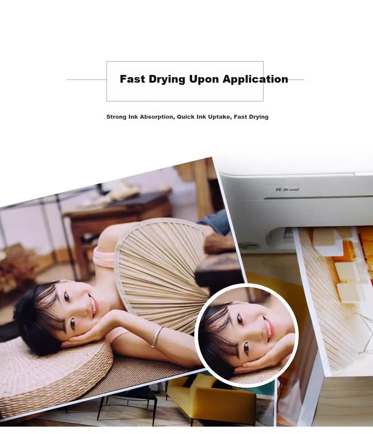 FANTAC RC Waterproof Glossy Photo Paper 6R/8 Inch 265g Color Inkjet Printing Photo Paper 30 Sheets 9895-730 4
