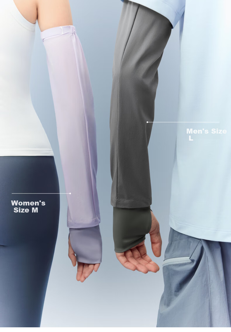 Jiao Nei Liang Pi 502UV Pro Unisex Sun Protection Ice Sleeve Cooling Quick-Dry UV-Resistant Adjustable Breathable Arm Sleeves Summer 8