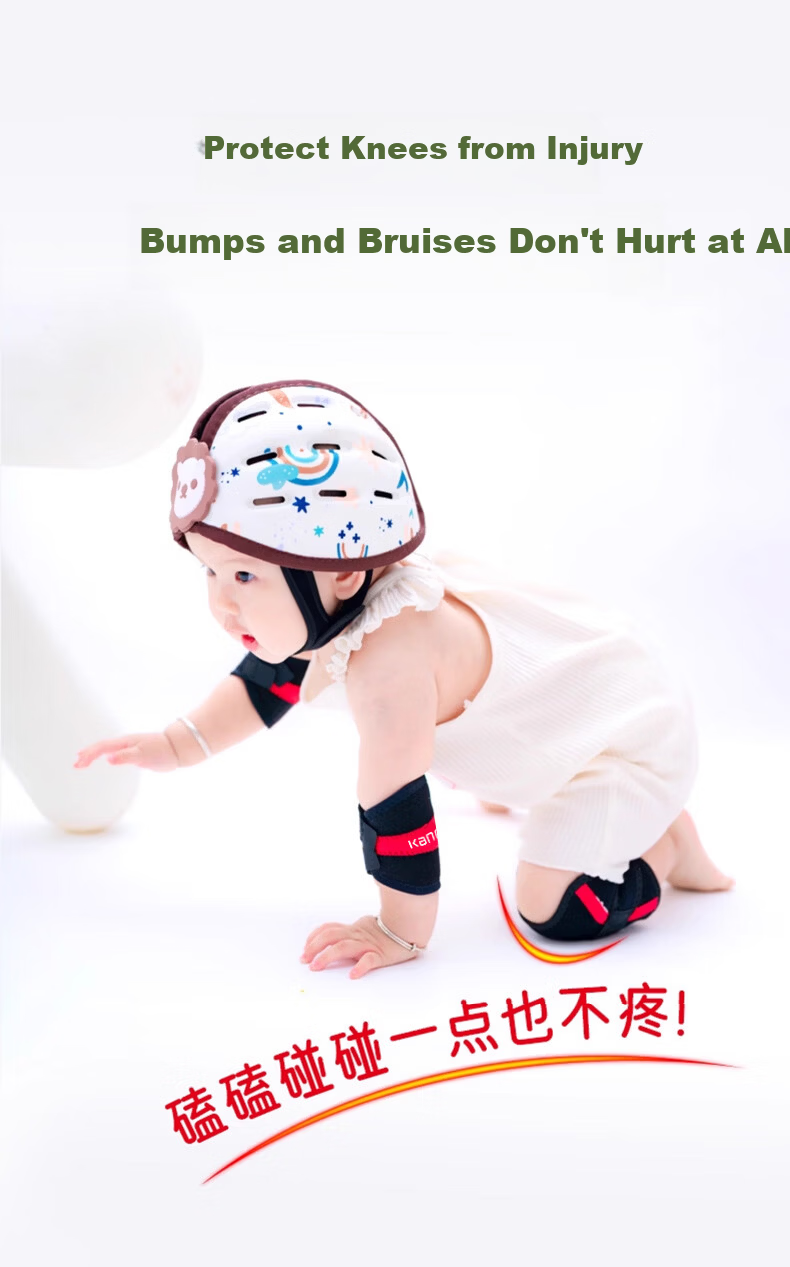 Kangshu Baby Crawling Knee Pads Children's Protective Knee Covers Toddler Walking Fall Prevention Infant Knee Leg Guards Full Set 16