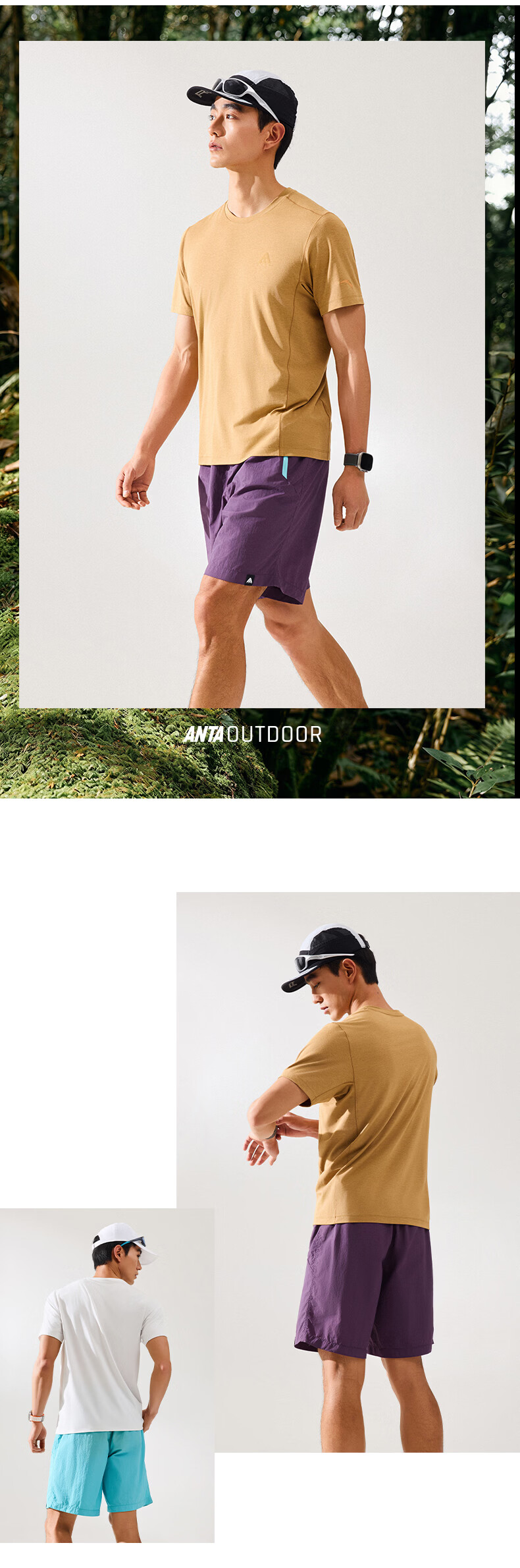 Anta Zero Pressure Quick-Dry T-Shirt | C100 Merino Wool Short Sleeve T-Shirt Men's Summer New Casual Sports Top 9