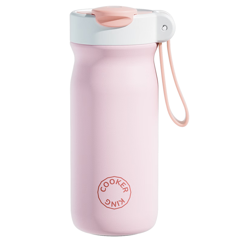 Chuida Huang 316L Stainless Steel Insulated Travel Mug Easy-Open Lid Portable 550ml (Peach Snow Top)