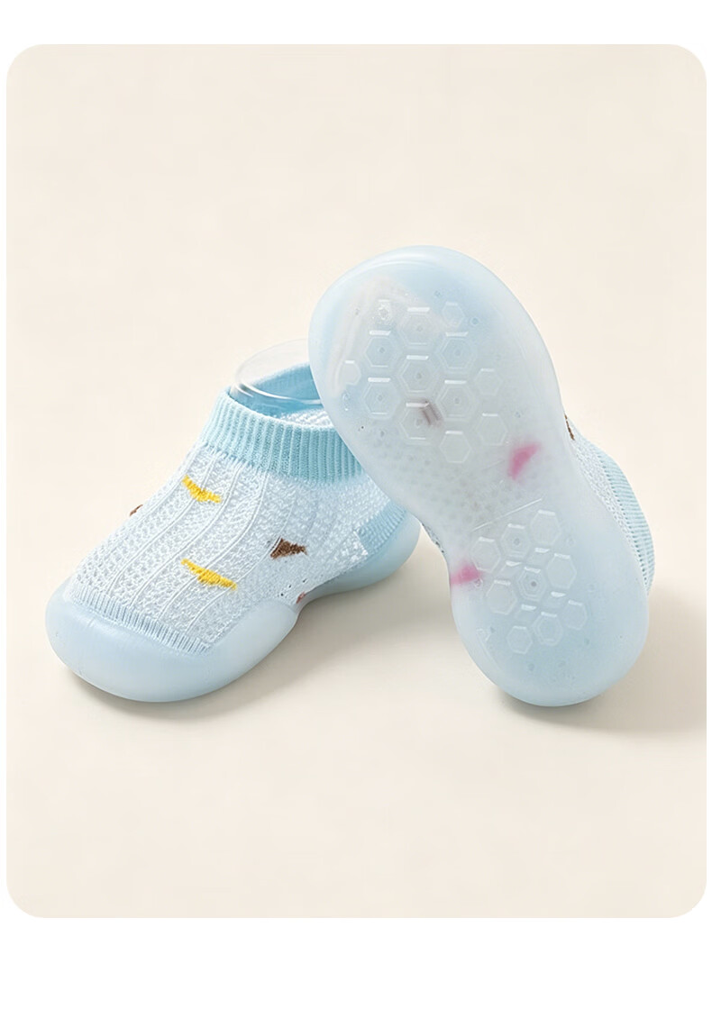 Aibao Baby Walking Shoes Summer Mesh Toddler Floor Shoes Soft Sole Indoor Non-Slip Sandals 2 Pairs Size 20 T351 13