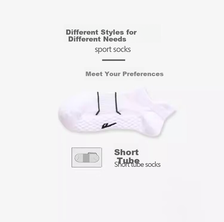 Warrior Sports Socks for Men, Breathable Shock-Absorbing Non-Slip 10A Antibacterial Wear-Resistant Football Running Training Thickened Terry Bottom Short Socks 2