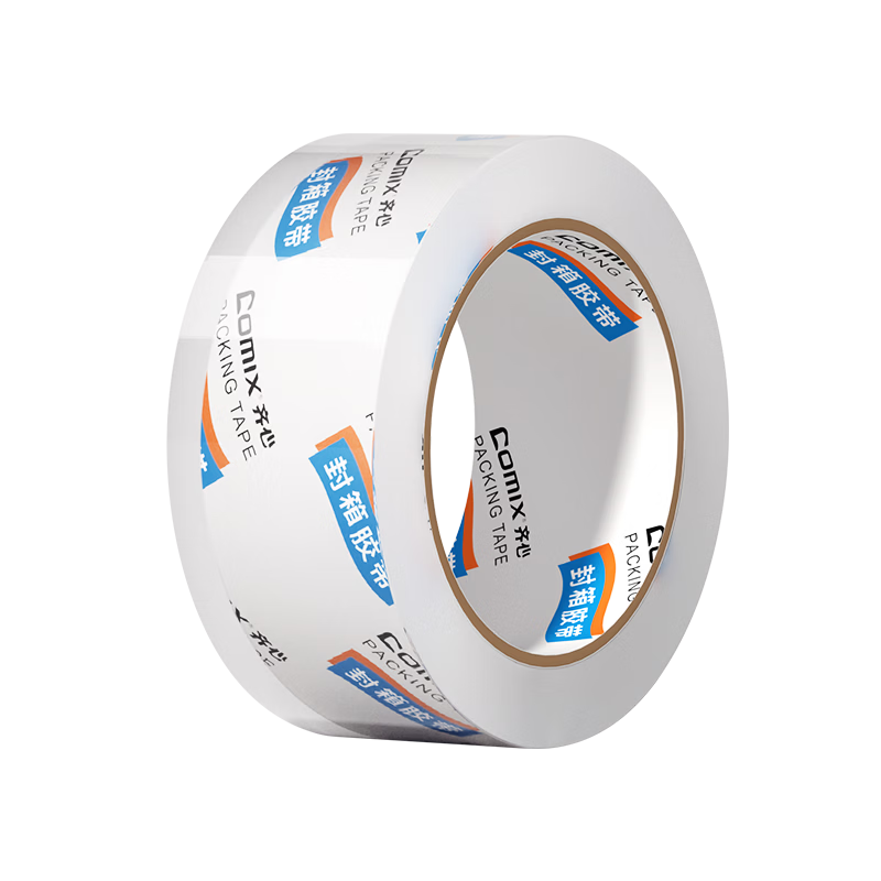 COMIX Transparent Tape/wide Tape/boxing Tape/windproof, Highly Transparent, Packing Tape Transparent Adhesive Cloth, 1 Roll, Width 48mm*60y*50um Length 54.9 Meters/roll EP028