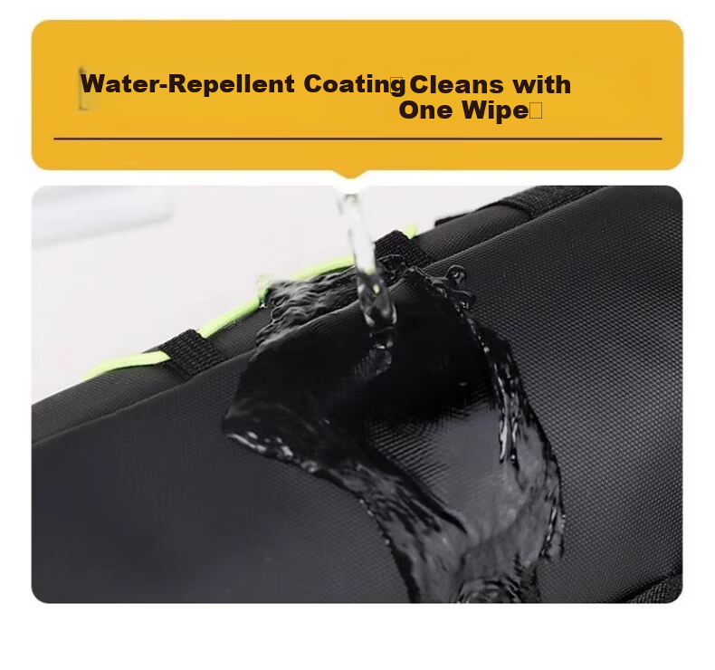40K Bicycle Frame Bag Front Tube Bag Road Bike Handlebar Bag Mountain Bike Waterproof Multifunctional Cycling Storage Portable Green 4