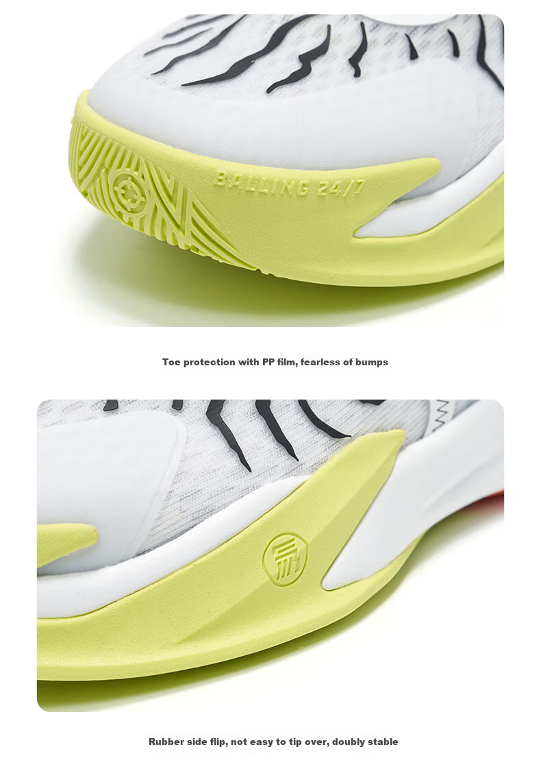 RIGORER Monster 2nd Gen Kids Basketball Shoes [NYBO Official Model] Shock Absorption and Anti-Torsion Professional Sports Sneakers 22