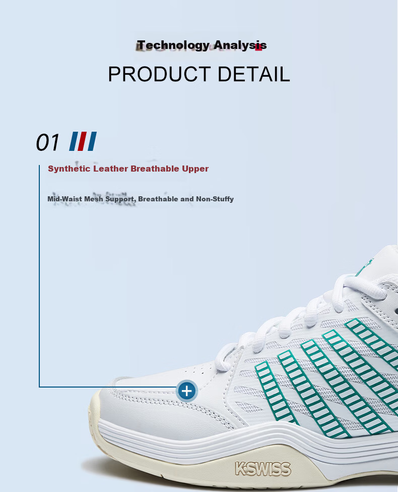 K·SWISS Men's Professional Tennis Shoes Lightweight Durable Sports Casual Shoes 04937-148-M Size 42 4