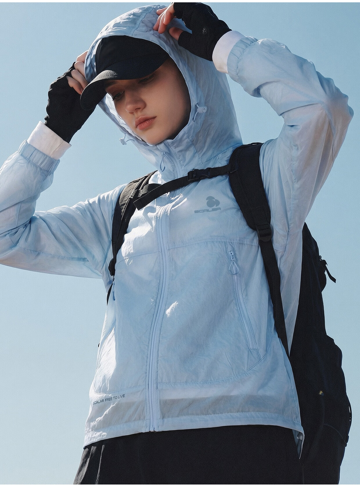 SCALER [Xiaoliangpeng] Unisex Outdoor Sun Protection Jacket UPF50+ Stretch Durable Lightweight Breathable Hooded Sun Jacket 21