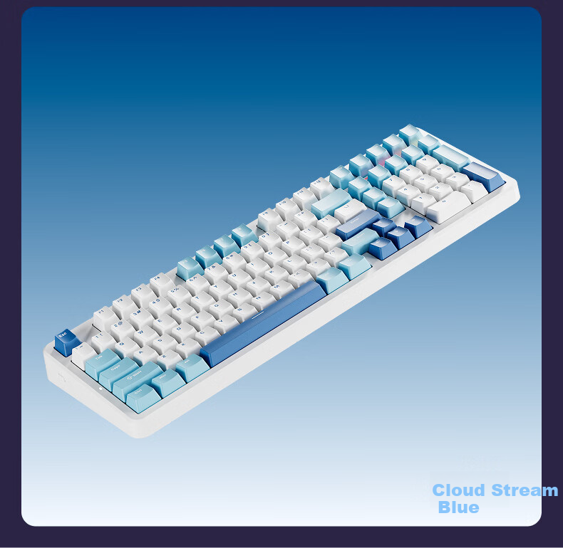 EWEADN X98 Custom Mechanical Keyboard Dual 8K Wired Wireless Bluetooth Tri-Mode Gaming Gasket Structure Hot-Swappable Full-Key Gaming Office PC Laptop Peripheral 16