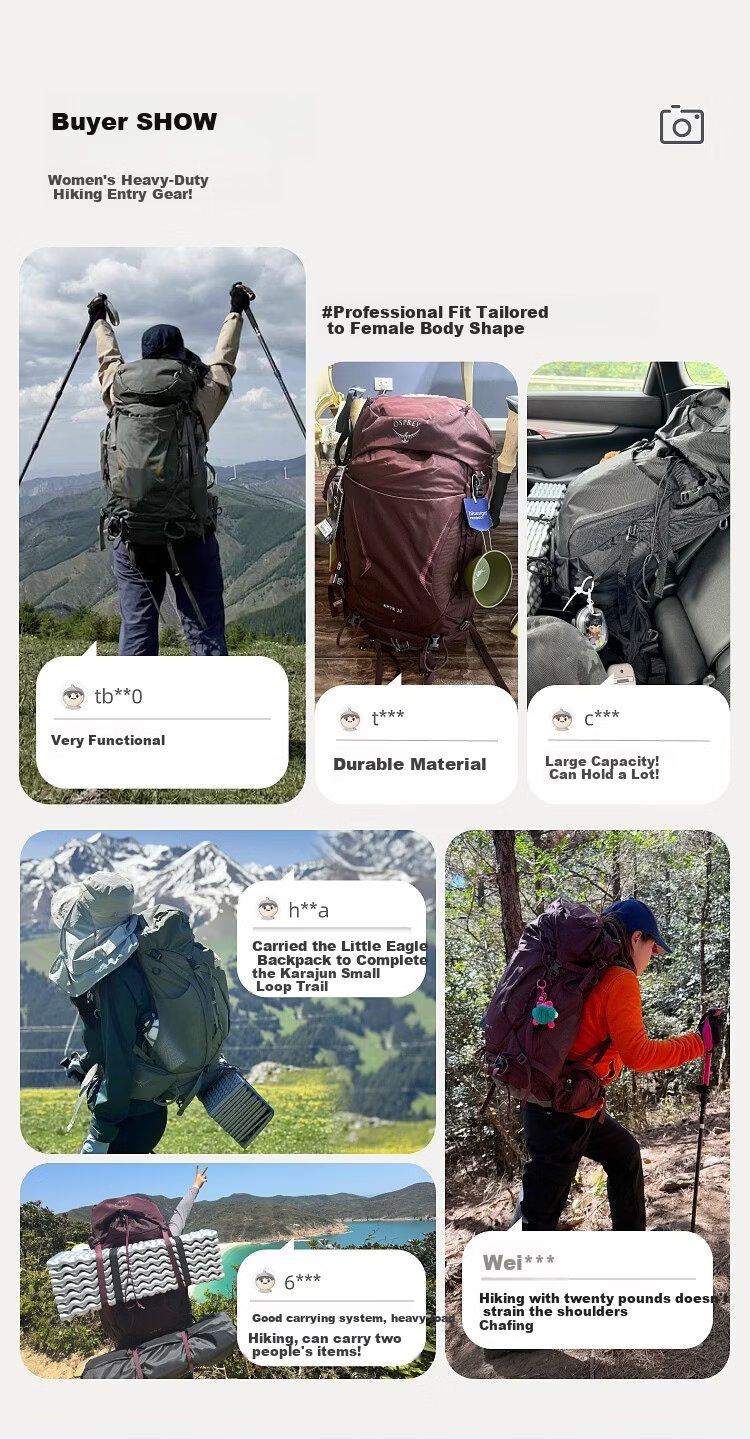 OSPREY Talon Outdoor Heavy-Duty Hiking Backpack Women's Professional Large Capacity Small Talon Daypack Khaki Green WXS/S 1