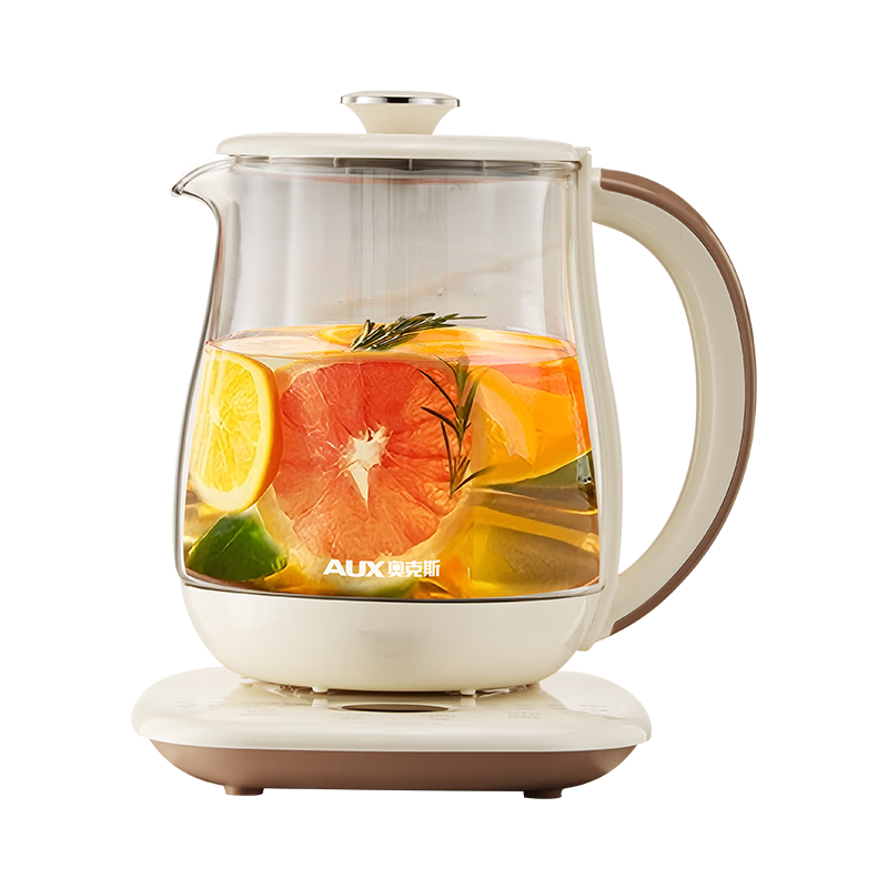 AUX 1.5L Automatic Health Pot Electric Tea Kettle 24H Reservation Multi-Function Office Smart Constant Temperature Herbal Tea Maker with 304 Base and Filter