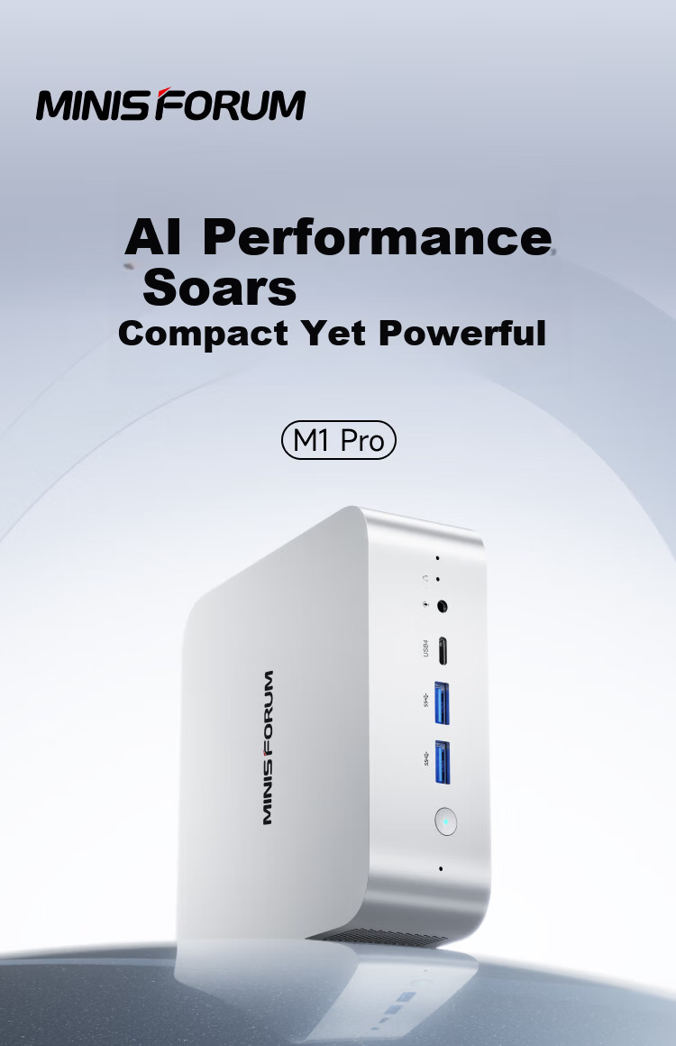Mingfan M1 Pro-285H Core Ultra9 285H Mini PC AI Gaming Office Design Mini Desktop High-Performance Computer 32GB+1TB 1