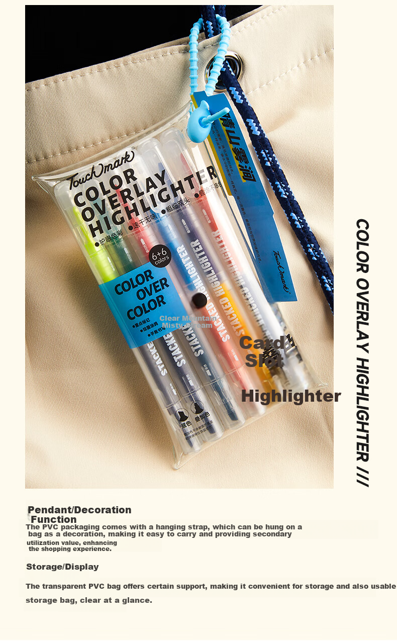 Touch Mark Colorful Highlighter Gel Pen, 18 Colors, Luminous Sand Fluorescent Pen, Elementary School Student Planner Handwritten Report Pen, Specialized Marker Pen for Notes, Children's Day Birthday Gift for Boys And Girls 12