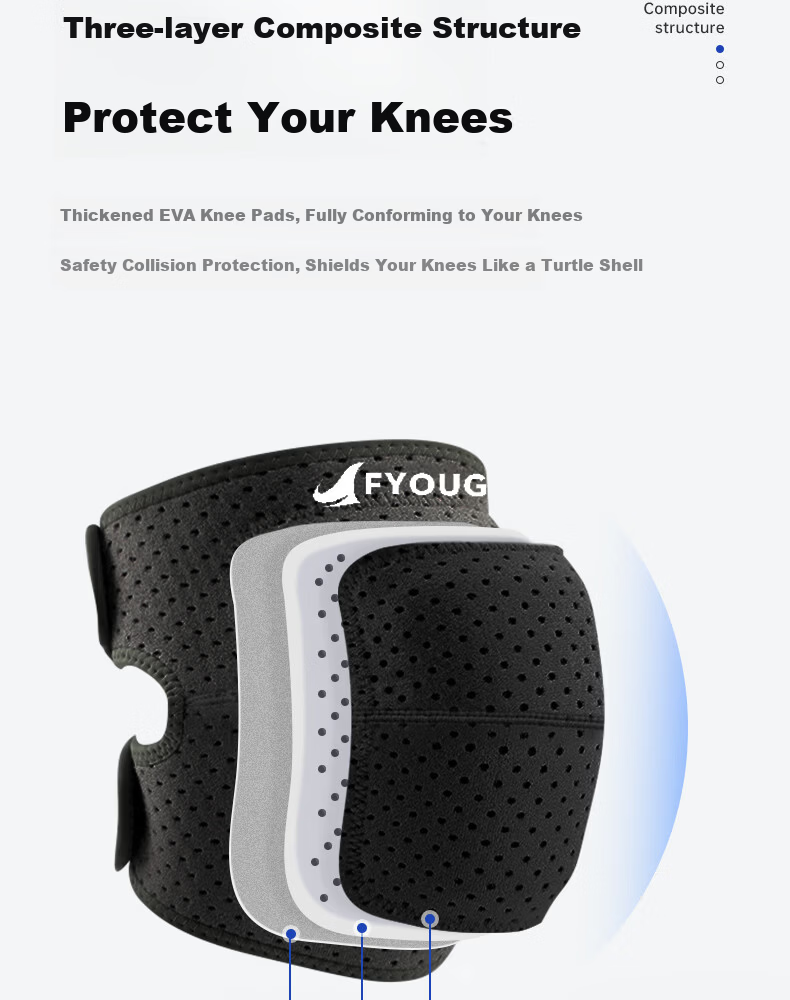 FYOUGA Women's Dance Knee Pads Black M Anti-Fall Protective Knee Sleeves for Dancing and Sports 12