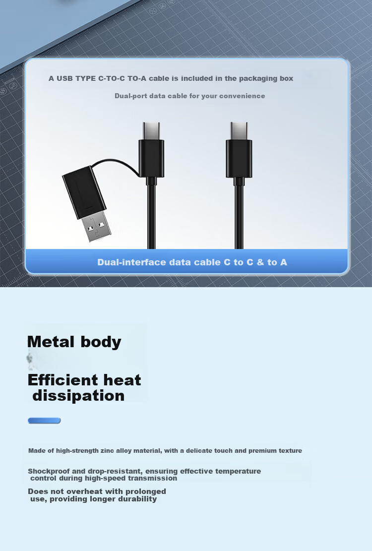 Lenovo 512GB Portable SSD USB 3.2 High-Speed 500MB/s T500 Series Compact External Hard Drive Nationwide Warranty 6