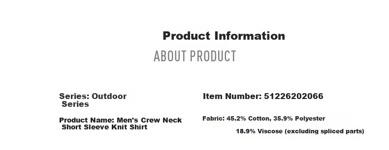 Erke Men's Crew Neck Short Sleeve Knit Shirt Summer Outdoor Antibacterial Sports T-Shirt Breathable Casual Base Layer Top 17