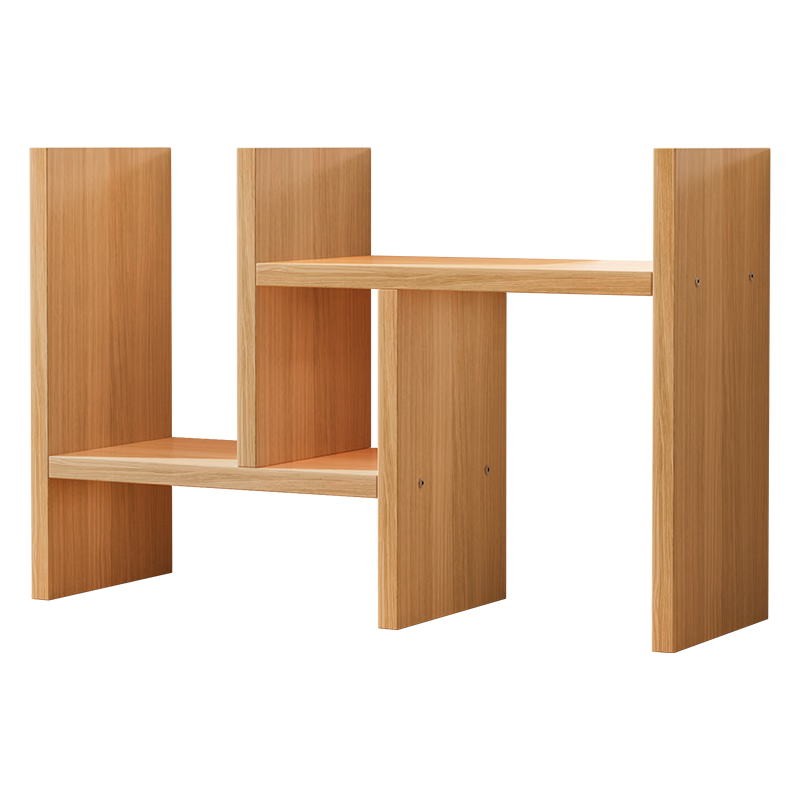 Jinlongxing Simple Extendable Small Bookshelf, Office Desk Organizer Shelf, Desktop Storage Rack for Books And Decorations
