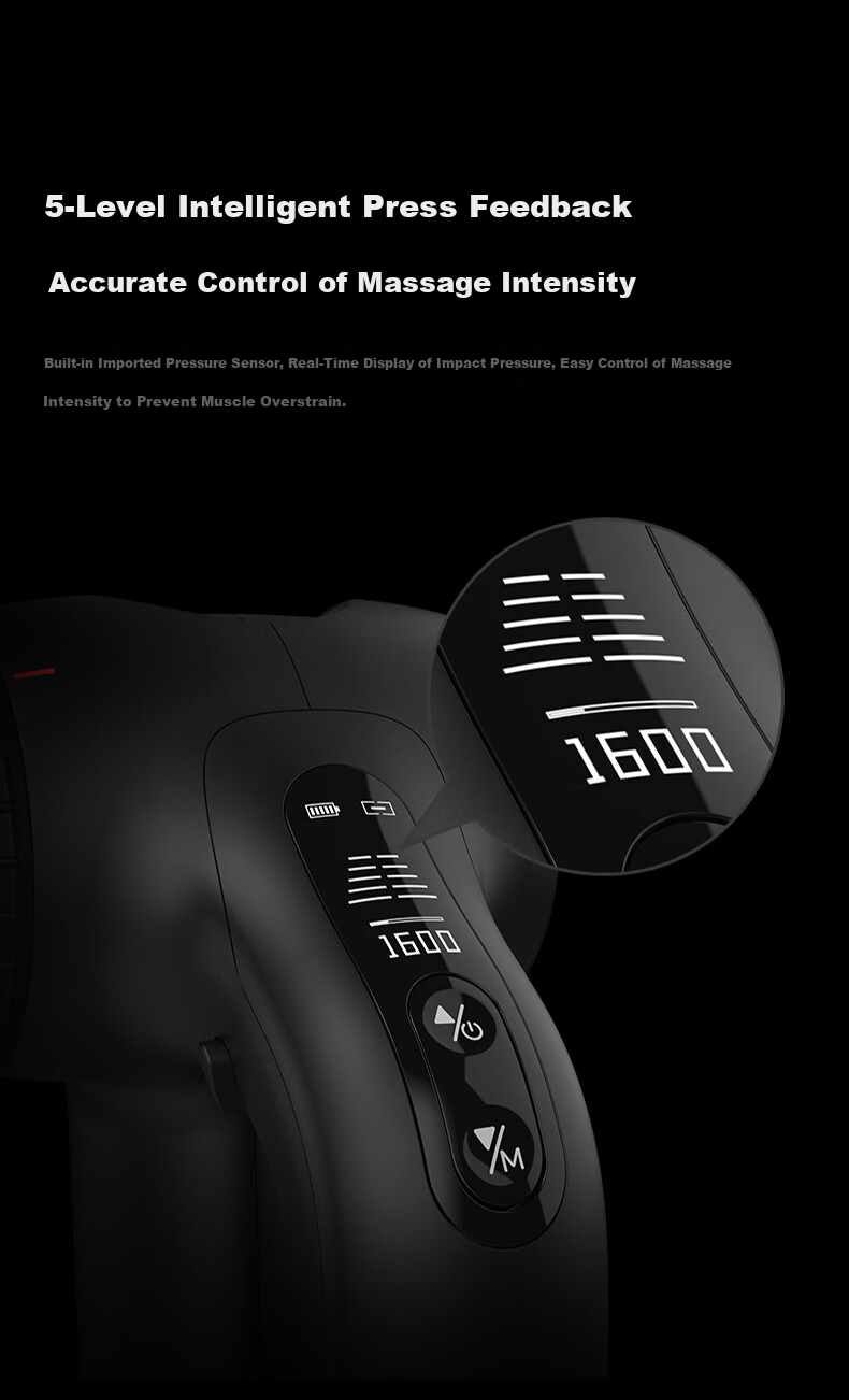 Beoka Professional-Grade Fascia Gun, Adjustable Massage Depth Fitness Recovery Deep Muscle Massage Device, Birthday And Holiday Gift for Men And Women [Gift Box Set] D6-MAX 20