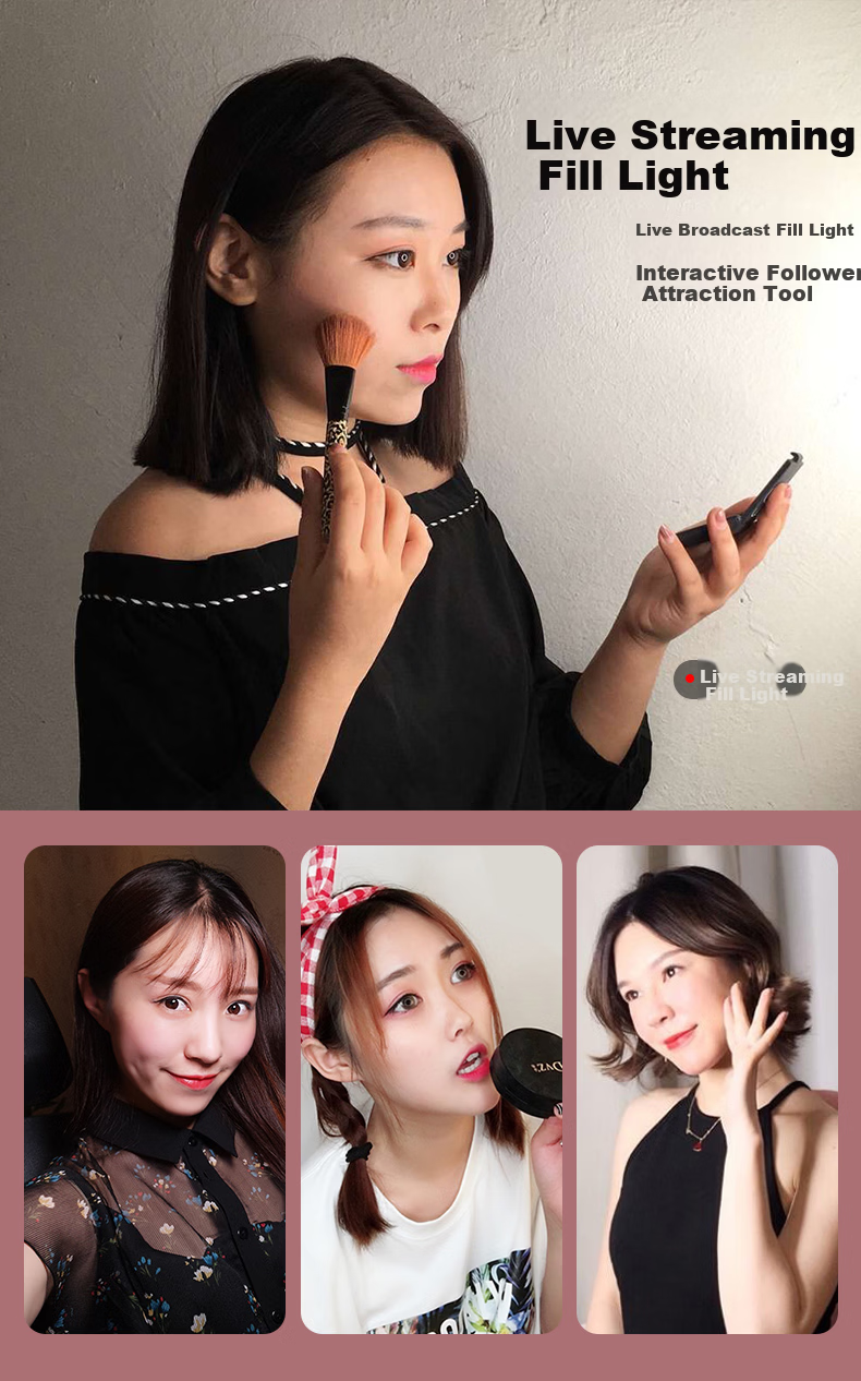 Photography Gadget [Hot Sale 50K+] Live Streaming Fill Light Studio Kit LED Outdoor Portrait Continuous Softbox Lighting Equipment for Influencers 20