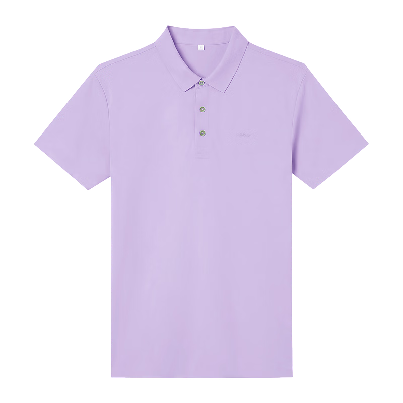 Hodo Red Bean Mulberry Silk Blend Short Sleeve Polo Shirt Men Summer Cool Comfortable Breathable Cotton T-Shirt Men Collared T-Shirt