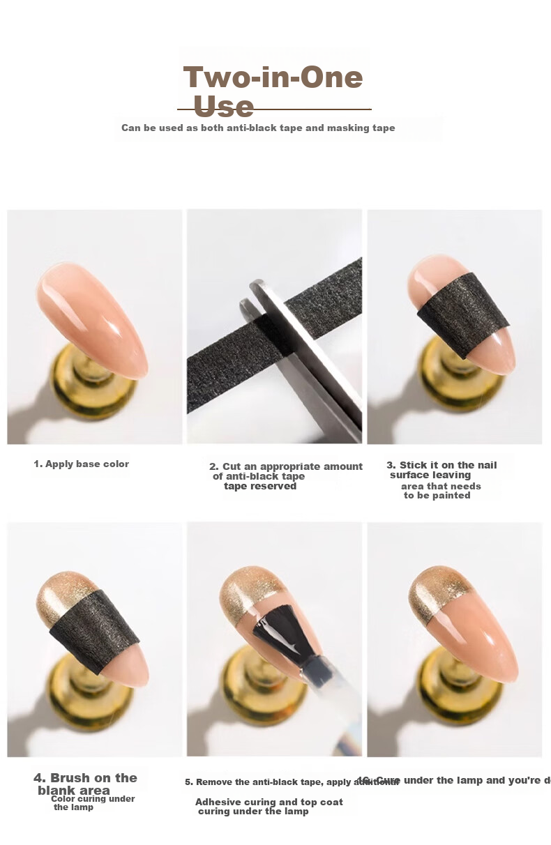 Morning Color Nail Gloves Sunscreen Tape Black Tape UV Light Radiation Protection Half Finger Gloves 10