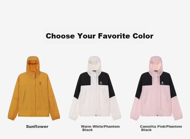 CAMEL Outdoor Sun Protection Jacket 2026 Spring Summer New UPF700+ Unisex Cooling Windproof Water-Repellent Sports Jacket 5024 15
