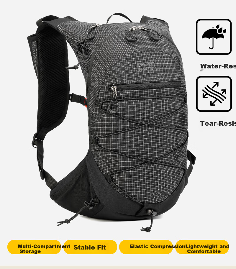 ALPINT MOUNTAIN Elmont Multifunctional Backpack Outdoor Sports Hiking Cycling Mountaineering Trail Running Backpack for Men 2