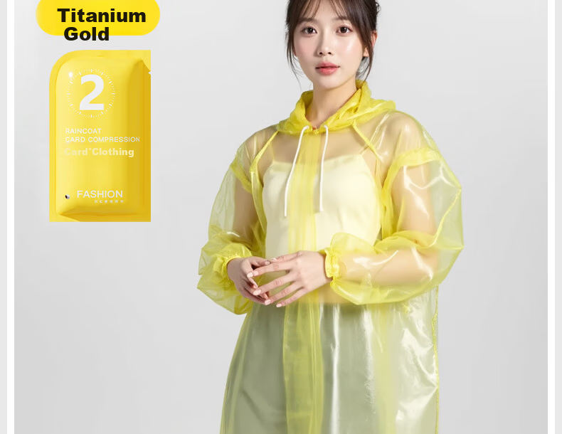BWNK Disposable Thickened Adult Card Long Full-Body Raincoat 14-Pack 24