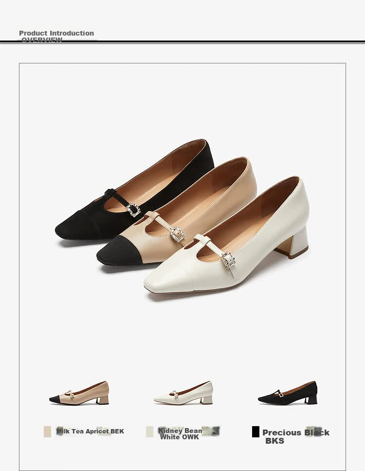 Laird Spring 2026 New Elegant Lambskin Chunky Heel Mary Jane Shoes for Women 7M41013 Bean White OWK38 1