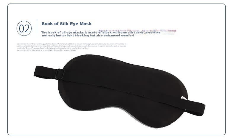 BWNK Silk Sleep Mask Ear-Hook Double-Sided Mulberry Silk Light-Blocking Ice Compress Fatigue Relief Eye Protection for Men and Women 12