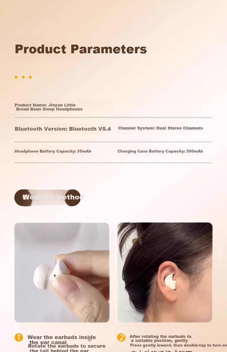 KINYO Sleep Bluetooth Earphones Wireless Noise-Cancelling Side-Sleeping Sound Isolation 2025 New i88 46