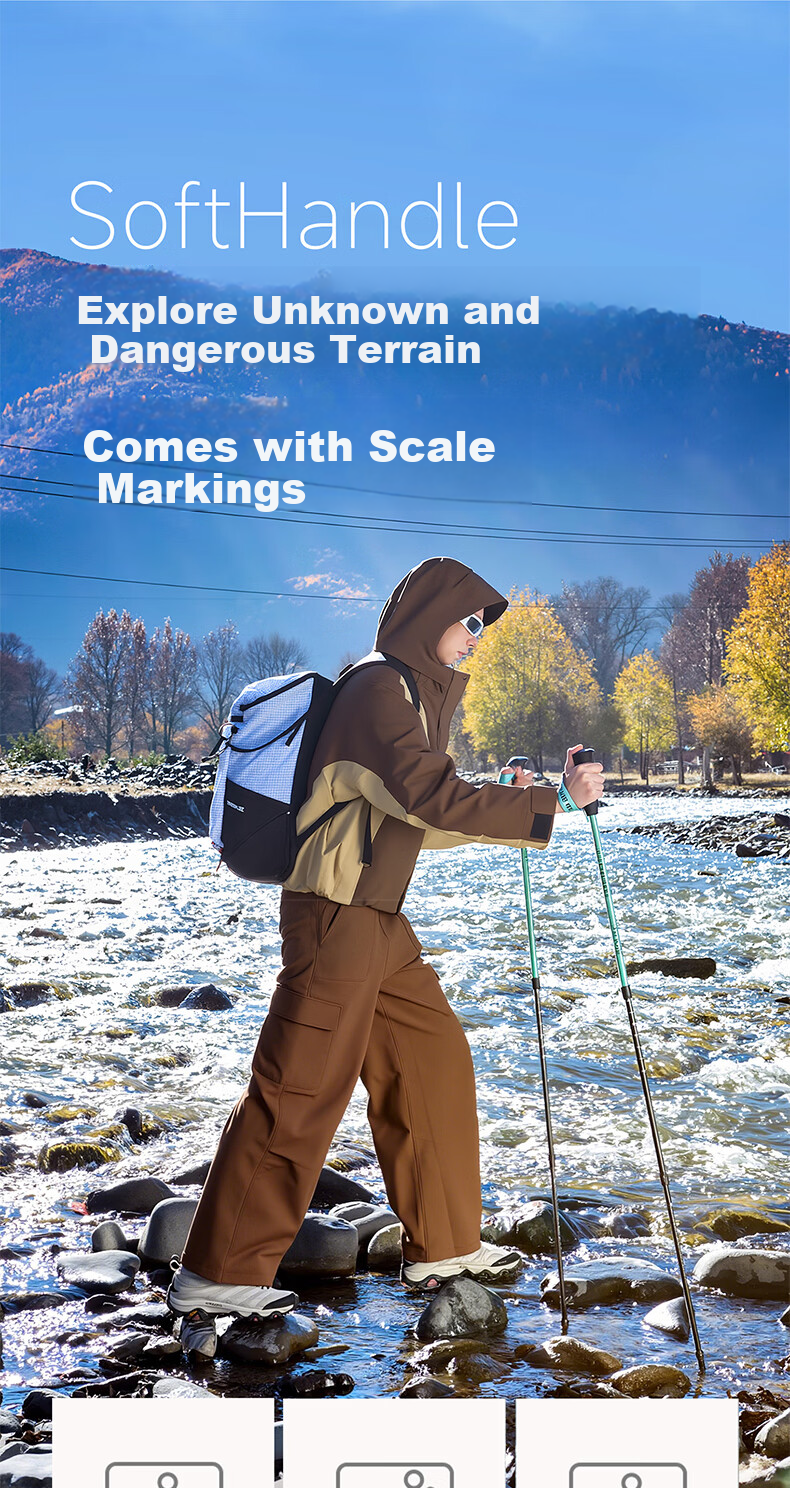 Tuteng Outdoor Hiking Pole Multifunctional Telescopic Walking Stick Ultra-Light Self-Defense Cane Mountain Climbing Staff Professional Trekking Gear 13