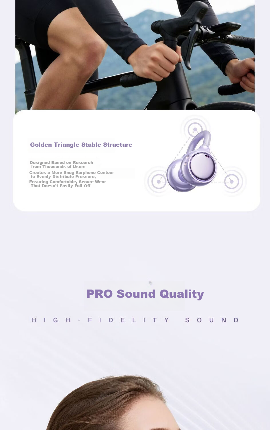 Chuangu 2026 Latest Berlin Sound Bone Conduction Bluetooth Earclip Wireless Open Sport Running Long Battery Life Non-In-Ear Comfortable Wear 6