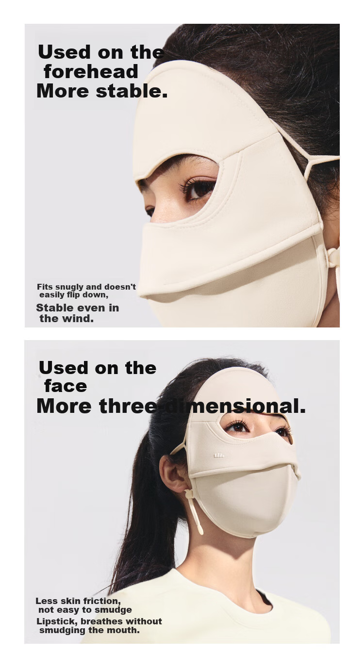 Beneunder Women's Windproof Face Mask Winter Sun Protection Cycling Face Cover High-Value Anti-Dryness Mask 30
