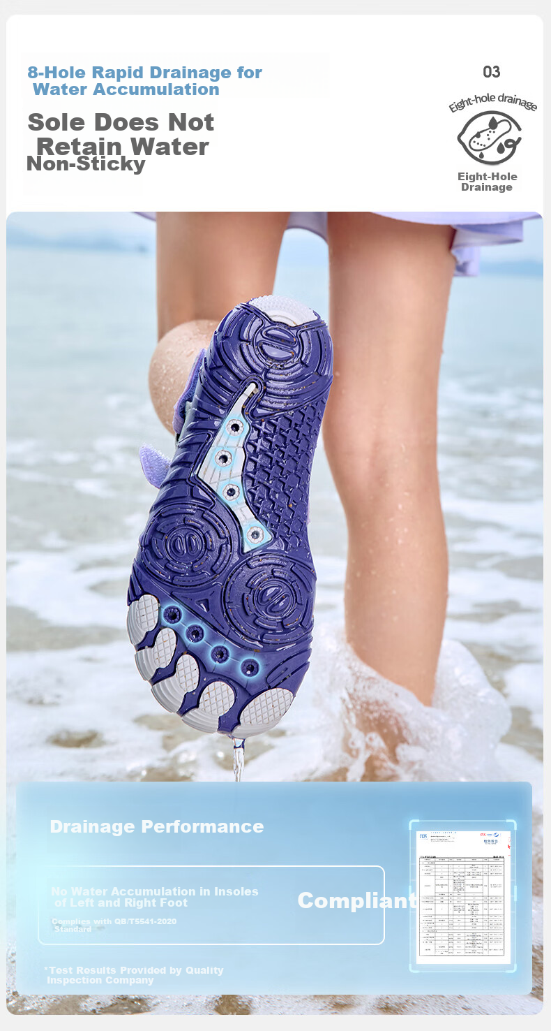 Lemonkid Kids Beach Shoes Boys Girls Swimming Water Shoes Non-slip Breathable Outdoor Sports Sandals Creek Hiking Shoes for Seaside Water Play 8