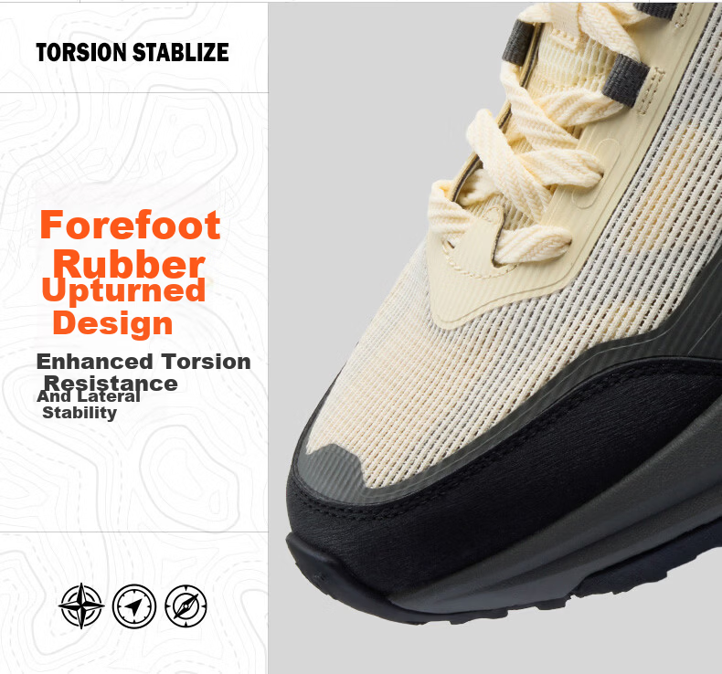 361° Men's Sports Shoes Spring Summer New Casual Thick Sole Commuting Versatile Outdoor Cushioning Dad Sneakers 672626767-1 25
