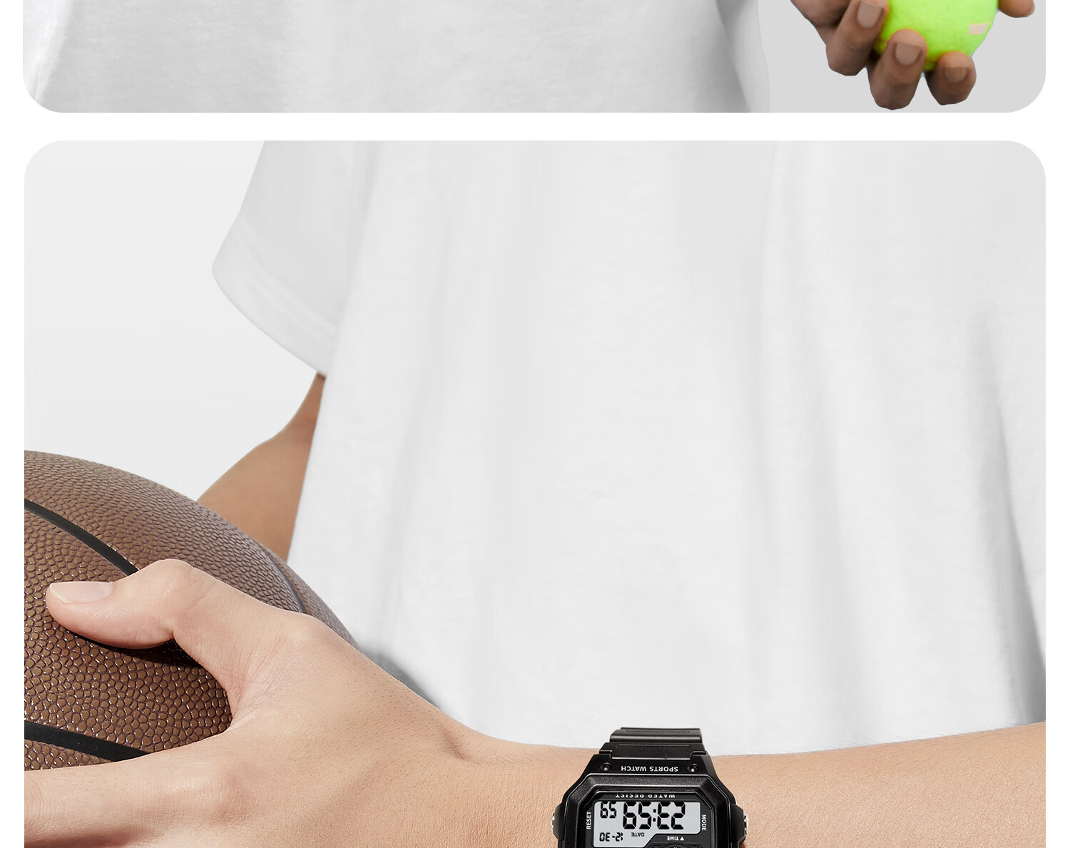 ZGO Men's Vintage Style Digital Watch Student Waterproof Small Square Sports Electronic Watch for High School and Middle School Students 24