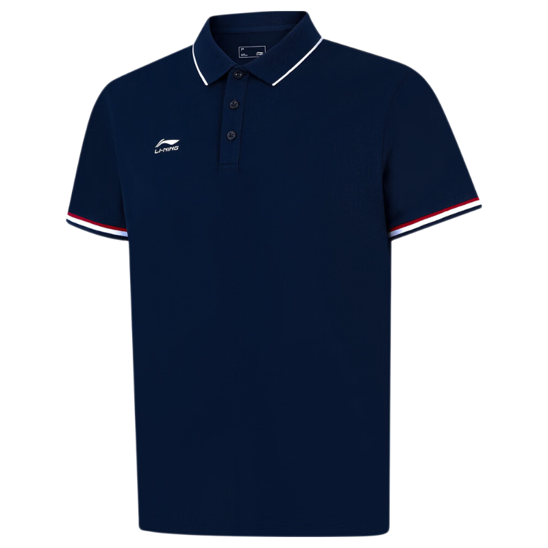 LI-NING Men's Summer Lightweight Breathable Comfortable Sports T-Shirt Fashion Casual Versatile Short Sleeve Polo Shirt