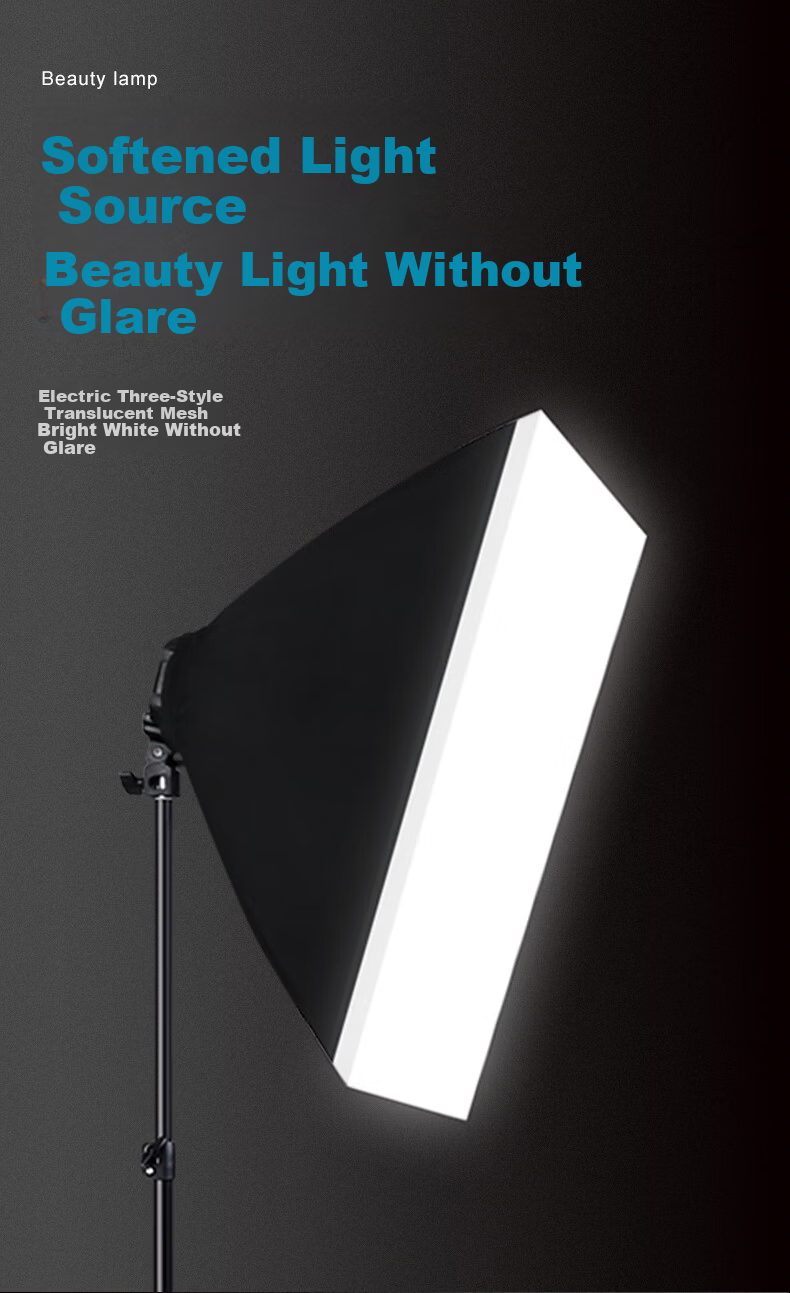 Photography Gadget [Hot Sale 50K+] Live Streaming Fill Light Studio Kit LED Outdoor Portrait Continuous Softbox Lighting Equipment for Influencers 6