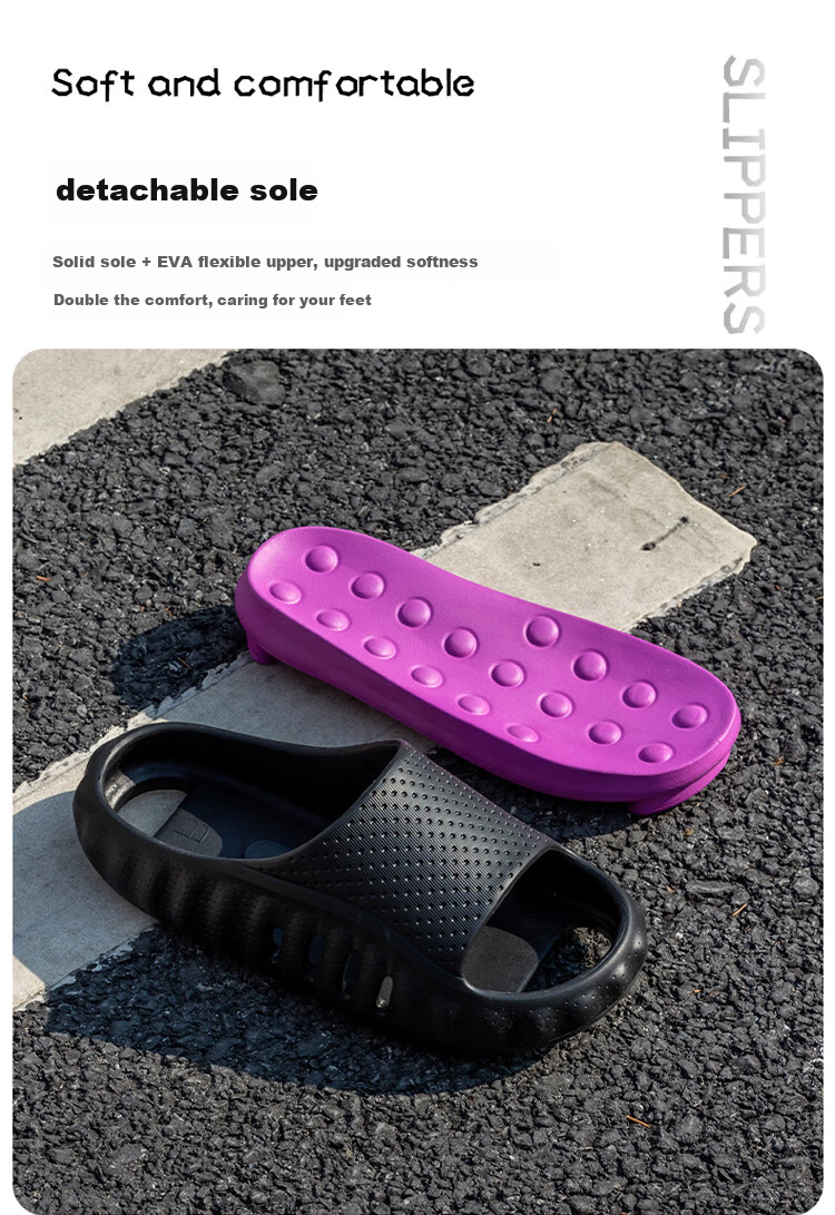 Darcy Mister Men's Summer Indoor Outdoor Sports Shock-Absorbing Thick-Soled Slippers Cushioned Feel Casual Sandals for Men 7