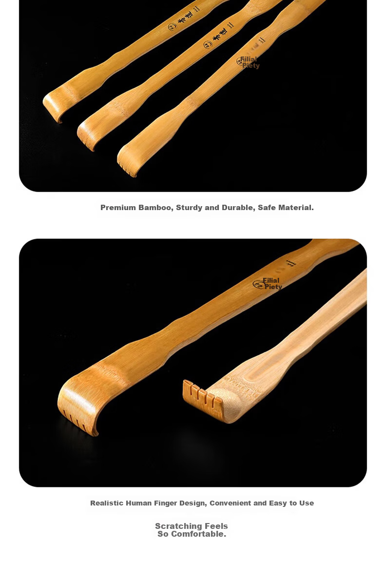 Dipur Purple Sandalwood Itch Scratcher Back Scratcher Massager Elderly Itch Relief Tool Buy One Get One Free 7