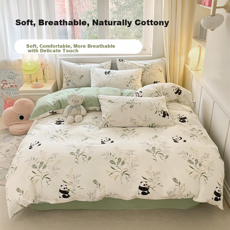 Wuyinliangpin, Pure Cotton Duvet Cover, Single Piece, 100% Cotton, Standalone Quilt Cover, 2x2.3 Meters
