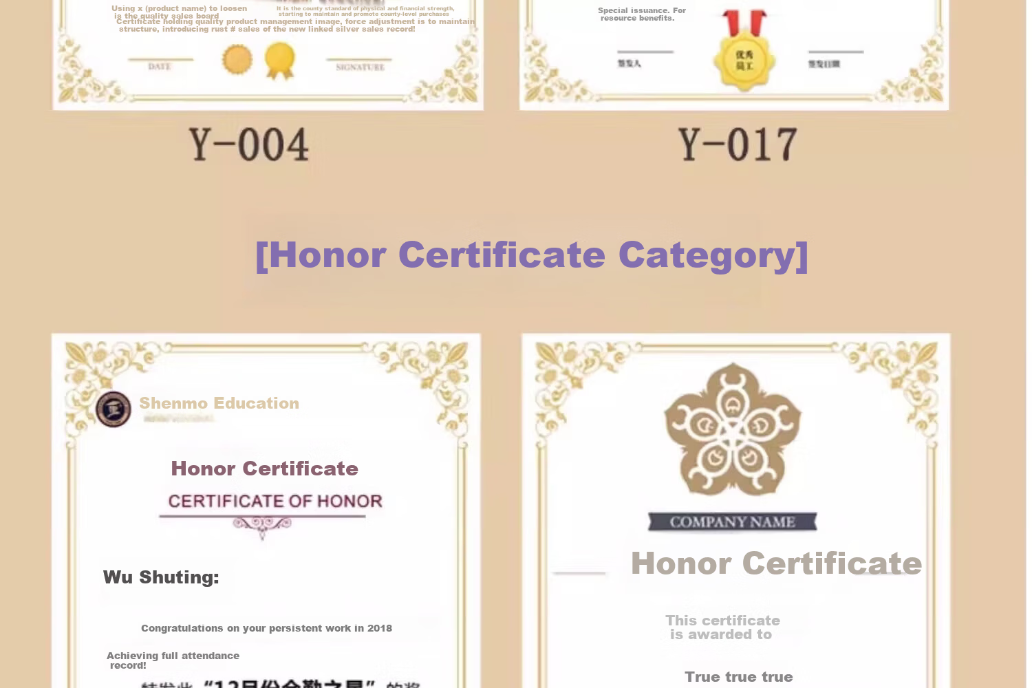 Shuxing New Style Honor Certificate Custom Graduation Certificate Appointment Letter Notification Authorization Inner Pages Custom Kindergarten School Business Core Printing A4 European Style 36