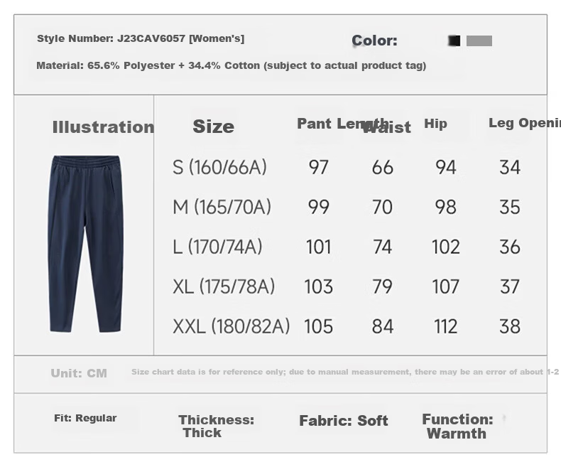 CAMEL Fleece Lined Men's Sports Pants Loose Casual Straight Knit Trousers J13CAVL6034 Phantom Black L 13