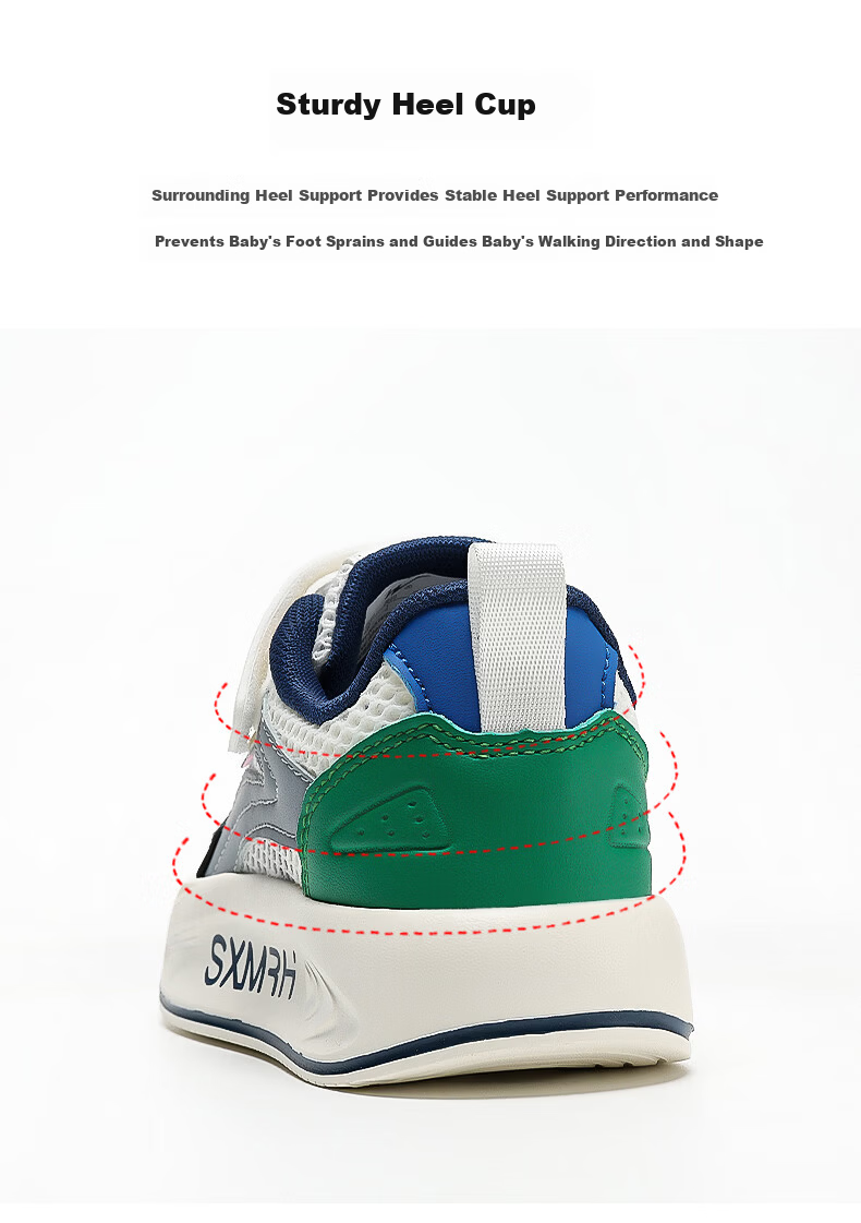 Double Star Kids Casual Summer Breathable Single Mesh Children's Sneakers School Student White Shoes Boys Sports Shoes Gray Blue Size 30 10