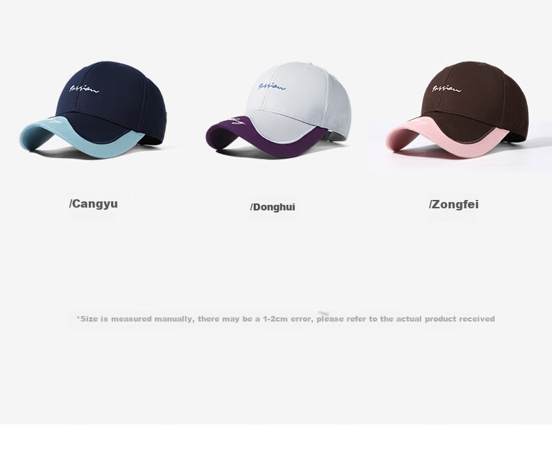 CACUSS Women's Duckbill Cap Spring Summer New Pure Cotton Hard Top Colorblock Baseball Cap Casual Outdoor Sun Hat Brown Red 14