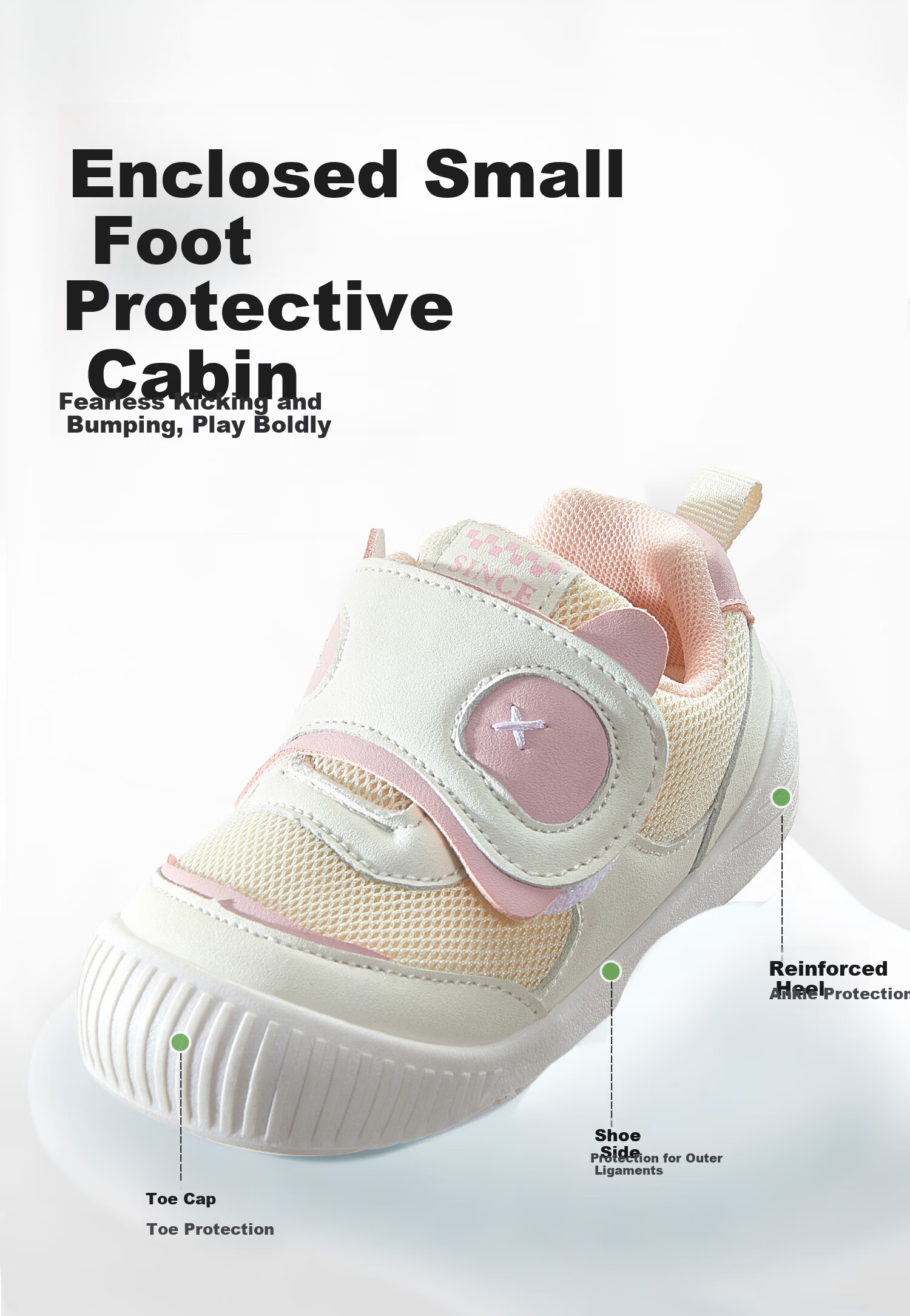 More Rabbit Functional Shoes Spring and Autumn New Baby Walking Shoes for Boys 0-2 Years Old Girls Stable Waterproof Learning Shoes 4
