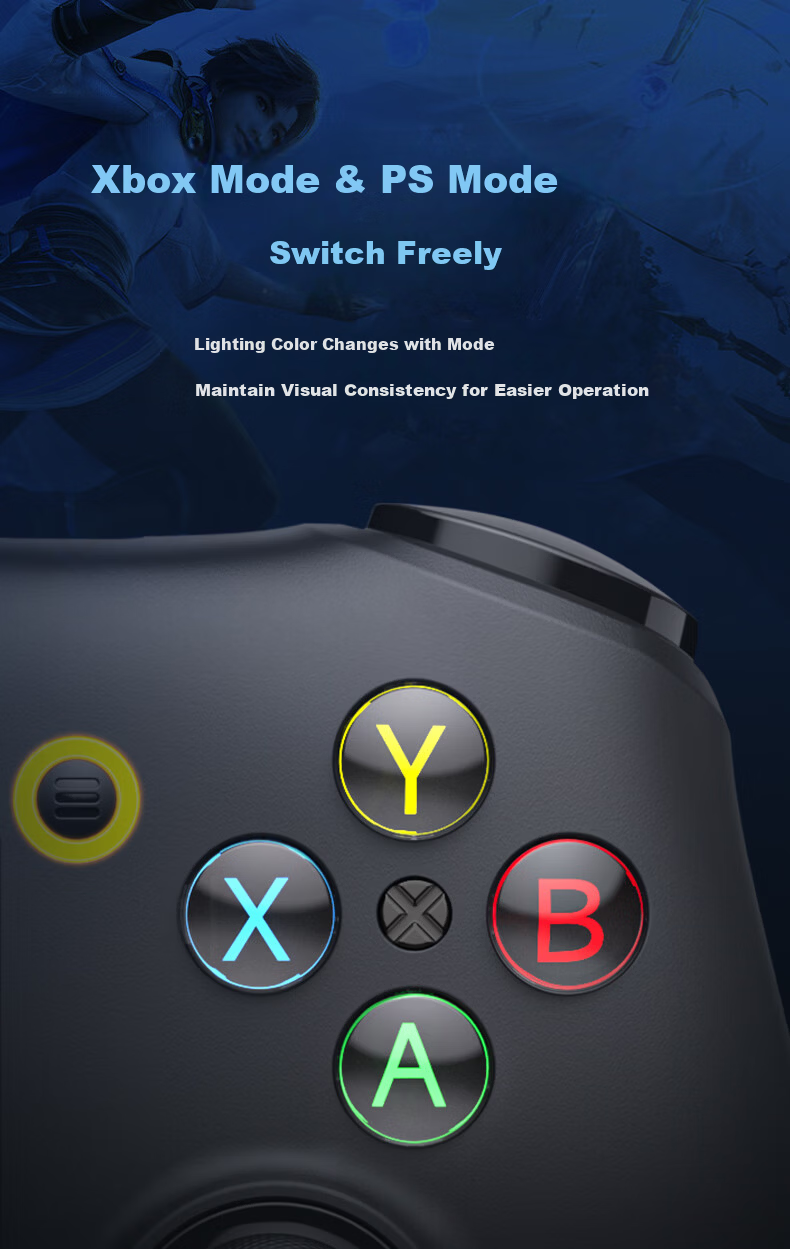 EasySMX Yisuoma Wujie M20 Wireless Streaming Cloud Gaming Dual-Mode Mobile Gamepad for Android iPad Delta Peripheral Mobile Game Genshin Impact King of Glory PC 6