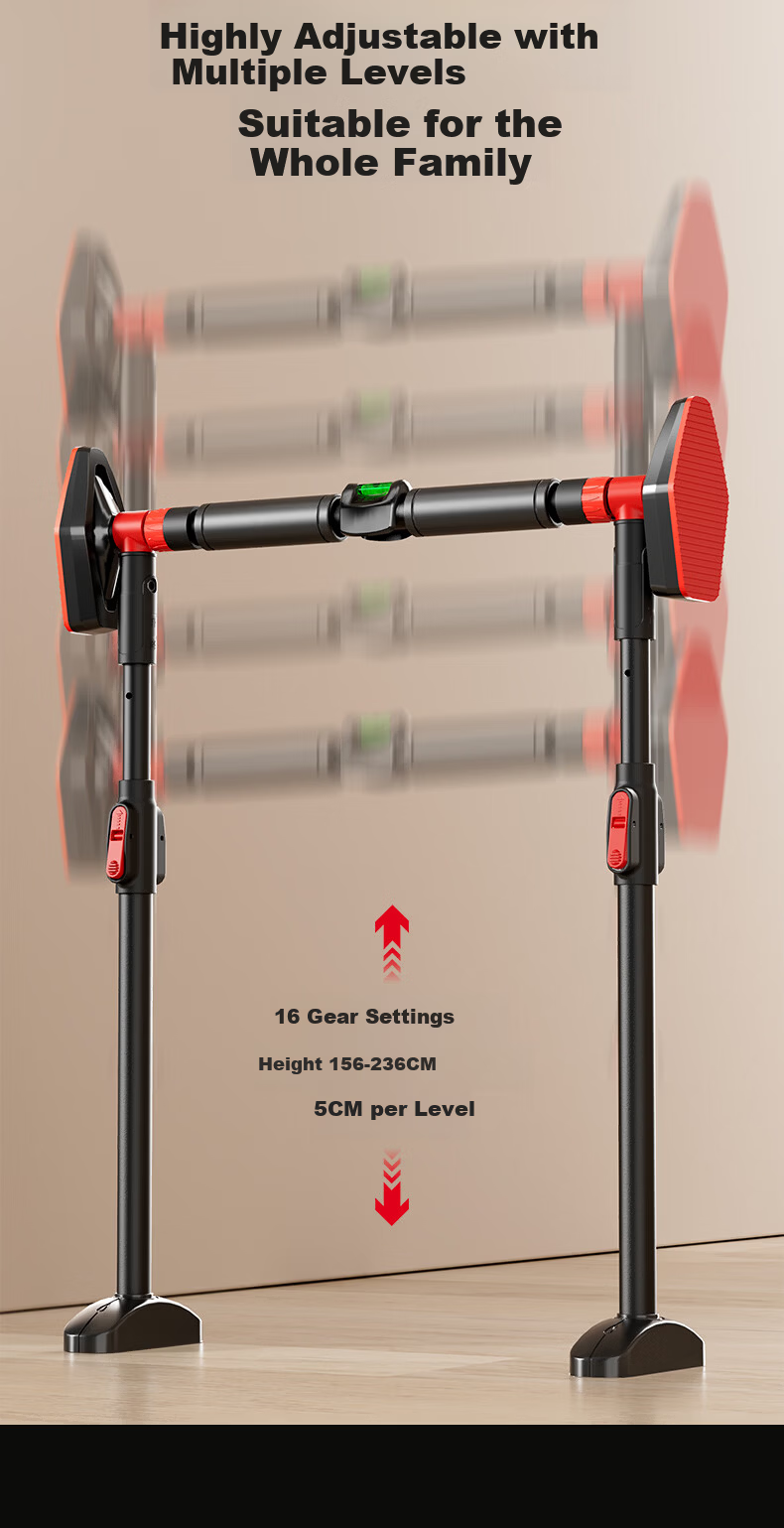 Peak Home Pull-Up Bar Indoor Doorway Chin-Up Bar Enhanced No-Drill Fitness Equipment for Children and Adults Long Version 10