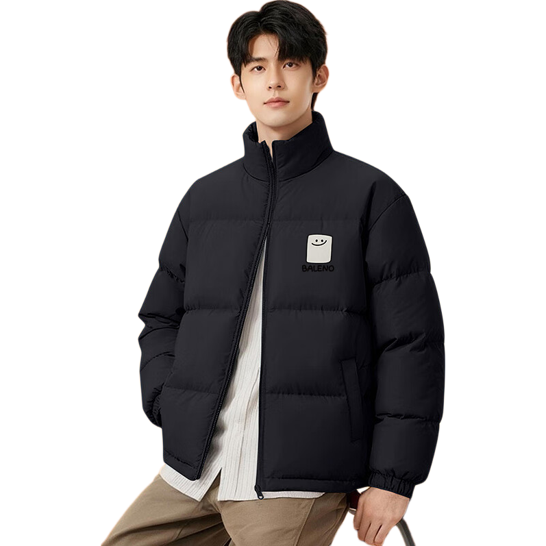 Baleno Men's Winter Cotton Padded Jacket, Fleece Lined, Warm, Loose Fit, Casual Puffer Coat, American Style Trendy Cotton Coat for Men